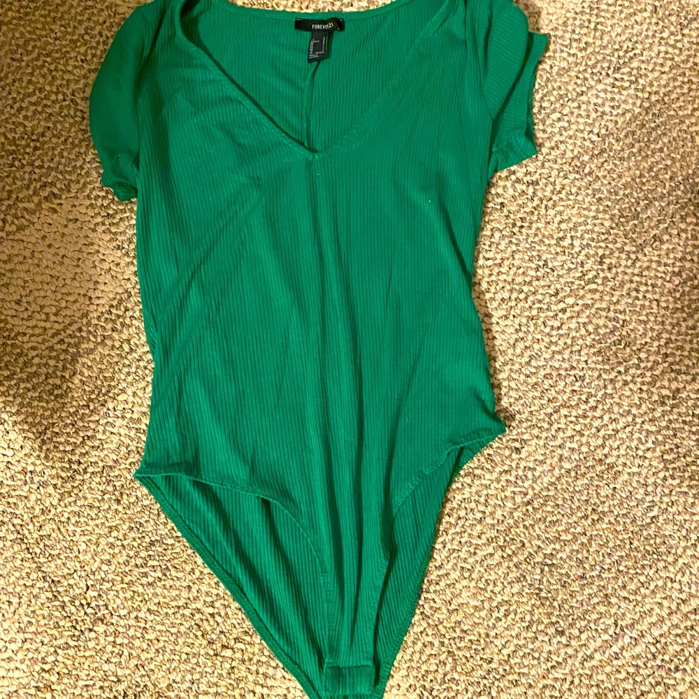 Green Forever 21 Body Suit
